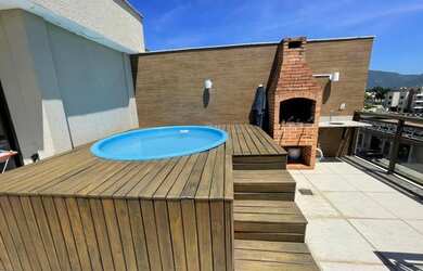 Imagem: O apartamento na cobertura possui 2 Dormitórios, 2 Banheiros