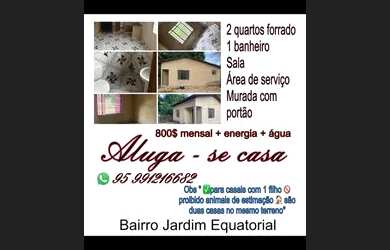 Imagem: A casa possui 2 Dormitórios, 1 Banheiro e está localizado