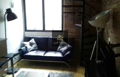 Imagem: O studio possui 1 Dormitório, 1 Banheiro, 1 Vaga na garagem