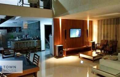 Imagem: A casa em condomínio possui 4 Dormitórios, 3 Banheiros, 2