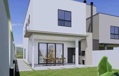 Imagem: A casa possui 4 Dormitórios, 4 Banheiros, 2 Vagas na garagem