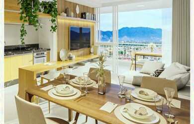 Imagem: O apartamento possui 2 Dormitórios, 1 Banheiro, 1 Vaga na garagem