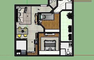 Imagem 3: Apartamento com 2 dormitórios à venda, 56 m² - Vila Bastos - Santo...