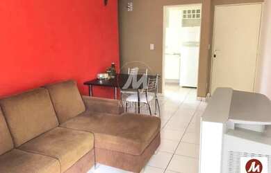 Imagem: O apartamento possui 1 Dormitório, 1 Banheiro, 1 Vaga na garagem