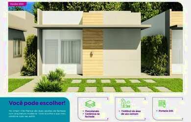 Imagem: A casa em condomínio possui 2 Dormitórios, 2 Banheiros, 1