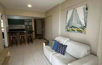 Imagem: O apartamento possui 1 Dormitório, 1 Banheiro, 1 Vaga na garagem