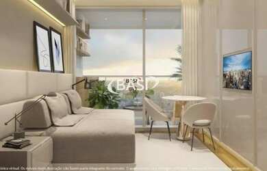 Imagem: O apartamento possui 1 Dormitório, 1 Banheiro, 34m² de Área