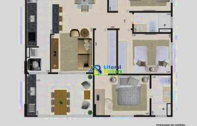 Imagem 13: Apartamento à venda, 91 m² por R$ 615.934,94 - Vila Anhanguera - Mongaguá/SP