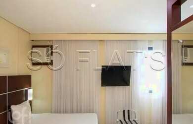 Imagem: O apartamento possui 1 Dormitório, 1 Banheiro, 1 Vaga na garagem