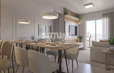 Imagem: O apartamento possui 2 Dormitórios, 1 Banheiro, 1 Vaga na garagem