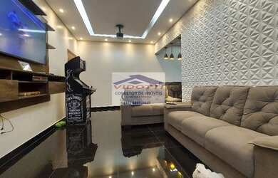 Imagem: O apartamento possui 2 Dormitórios, 1 Banheiro, 1 Vaga na garagem