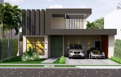 Imagem: A casa em condomínio possui 3 Dormitórios, 4 Banheiros, 4