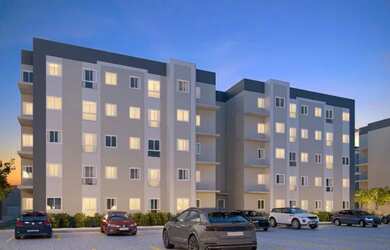 Imagem: O apartamento possui 2 Dormitórios, 1 Banheiro, 1 Vaga na garagem