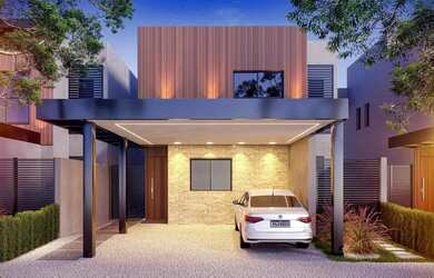 Imagem: A casa possui 3 Dormitórios, 5 Banheiros, 2 Vagas na garagem