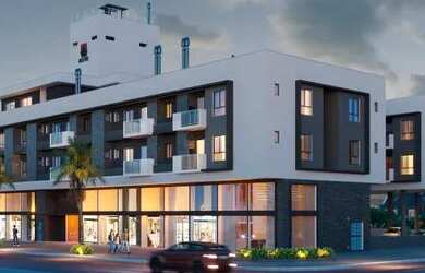 Imagem: O apartamento possui 1 Dormitório, 1 Banheiro, 1 Vaga na garagem