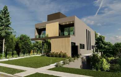 Imagem: A casa em condomínio possui 4 Dormitórios, 5 Banheiros, 5