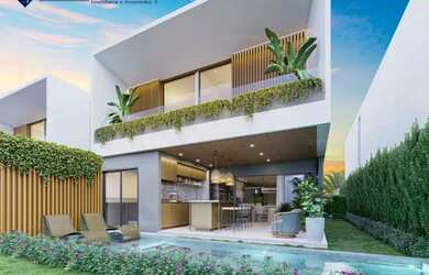 Imagem: A casa possui 5 Dormitórios, 5 Banheiros, 3 Vagas na garagem