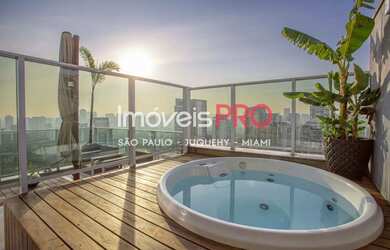 Imagem: O apartamento na cobertura possui 1 Dormitório, 1 Banheiro