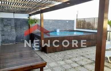 Imagem: O apartamento na cobertura possui 3 Dormitórios, 4 Banheiros