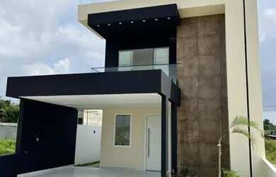 Imagem: A casa em condomínio possui 4 Dormitórios, 4 Banheiros, 2