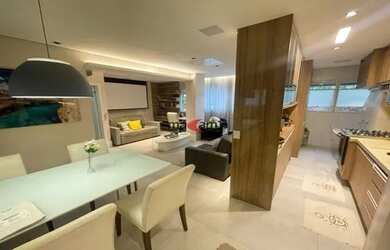 Imagem: O apartamento possui 1 Dormitório, 2 Banheiros, 2 Vagas na