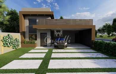 Imagem: A casa possui 3 Dormitórios, 1 Banheiro, 2 Vagas na garagem