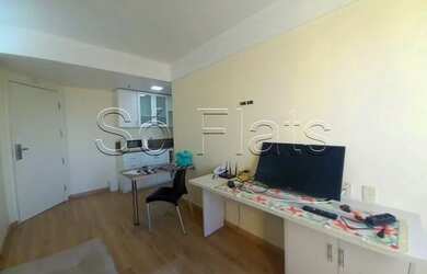 Imagem: O studio possui 1 Dormitório, 1 Banheiro, 1 Vaga na garagem