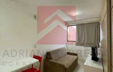 Imagem: O apartamento possui 1 Dormitório, 1 Banheiro, 1 Vaga na garagem