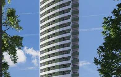 Imagem: O apartamento possui 1 Dormitório, 1 Banheiro, 1 Vaga na garagem