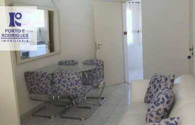 Imagem: O apartamento possui 1 Dormitório, 1 Banheiro, 1 Vaga na garagem