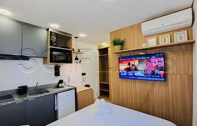 Imagem: O studio possui 1 Dormitório, 1 Banheiro, 25m² de Área, Imóvel