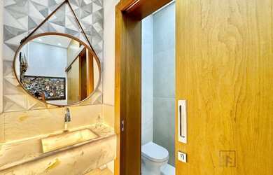 Imagem 9: Sobrado com 4 suítes mobiliado a venda condomínio Portal do Sol Green...