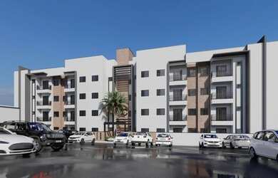 Imagem: O apartamento possui 2 Dormitórios, 2 Banheiros, 1 Vaga na