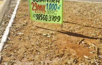 Imagem: O terreno possui 1.000m² de Área e está localizado em Goianira