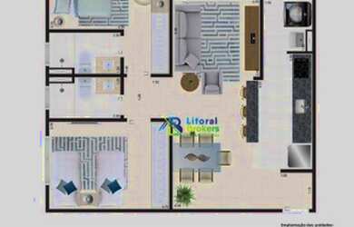 Imagem 14: Apartamento à venda, 72 m² por R$ 429.504,49 - Vila Anhanguera - Mongaguá/SP