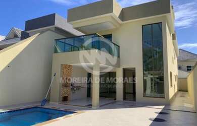 Imagem: A casa em condomínio possui 5 Dormitórios, 5 Banheiros, 5