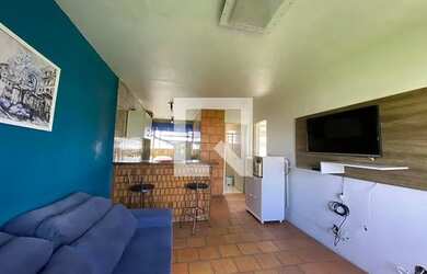 Imagem: O apartamento possui 1 Dormitório, 1 Banheiro, 1 Vaga na garagem