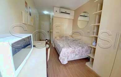 Imagem: O studio possui 1 Dormitório, 1 Banheiro, 1 Vaga na garagem