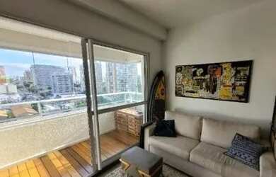 Imagem: O apartamento possui 1 Dormitório, 1 Banheiro, 1 Vaga na garagem