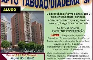 Imagem: O apartamento possui 2 Dormitórios, 1 Banheiro, 1 Vaga na garagem