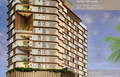 Imagem: O apartamento possui 1 Dormitório, 1 Banheiro, 1 Vaga na garagem