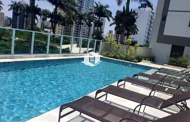 Imagem: O apartamento possui 1 Dormitório, 1 Banheiro, 1 Vaga na garagem