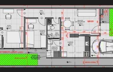 Imagem: A casa possui 2 Dormitórios, 2 Banheiros, 1 Vaga na garagem