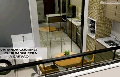 Imagem: O apartamento possui 2 Dormitórios, 2 Banheiros, 1 Vaga na