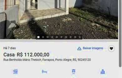 Imagem: A casa possui 2 Dormitórios, 1 Banheiro, 1m² de Área e está