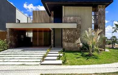 Imagem: A casa em condomínio possui 3 Dormitórios, 5 Banheiros, 4