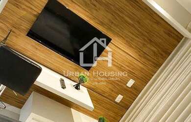 Imagem 12: Flat Setor Jardim Goiás. Piscina, Churrasqueira, Imóvel mobiliadoeAr-condicionado