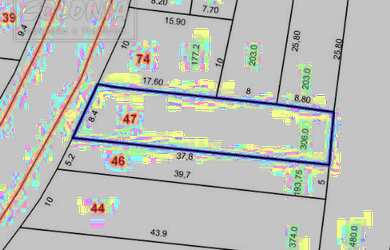 Imagem: O terreno possui 306m² de Área e está localizado em Parque
