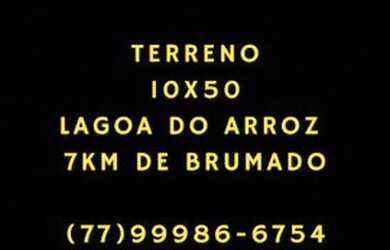 Imagem: O terreno possui 500m² de Área e está localizado em Brumado