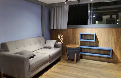 Imagem: O apartamento possui 1 Dormitório, 1 Banheiro, 40m² de Área